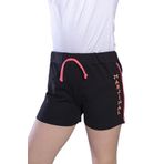 Toontoy Kız Çocuk Yazı Nakışlı Şort Siyah 6-7 YAŞ