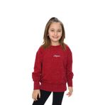 Toontoy Kız Çocuk Yıkamalı Nakışlı Sweatshirt Bordo 7 YAŞ