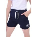 Toontoy Kız Çocuk Yıldız Arma Nakışlı Şort - 4 Yaş - Lacivert