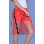 Toontoy Kız Çocuk Yıldız Baskılı Dantelli Şort