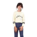 TOONTOY Kız Çocuk Yıldızlı Dream Baskılı Sweatshirt, 14 Yaş, 12159-, Sarı, kız-çocuk