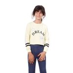 TOONTOY Kız Çocuk Yıldızlı Dream Baskılı Sweatshirt, 8 Yaş, 12159-, Sarı, kız-çocuk