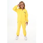 Toontoy Kız Çocuk You Are Best Yazılı Baskılı Eşofman Takım Koyu Sarı 4 YAŞ