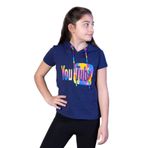 TOONTOY Kız Çocuk YouTube Baskılı Tişört 6-7 Yaş, 6-7 Yaş, 11109-, Lacivert, Kız çocuk
