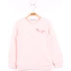 Toontoy Kız Çocuk Yusufcuk Nakışlı Sweatshirt - 4 Yaş - Pudra