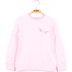 Toontoy Kız Çocuk Yusufcuk Nakışlı Sweatshirt - 6 Yaş - Açık Pembe