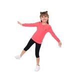 TOONTOY Kız Çocuk Yusufcuk Nakışlı Tişört, 5 Yaş, 16074-, Nar Çiçeği, kız-çocuk