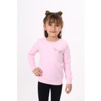 Toontoy Kız Çocuk Yusufcuk Nakışlı Tişört Açık Pembe 3 YAŞ
