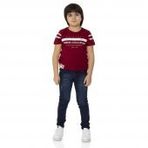 Toontoy Ön Ve Kol Baskılı Kırmızı Erkek Çocuk T-shirt