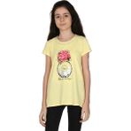 Toontoy Parfüm Nakışlı Sarı Kız Çocuk T-Shirt