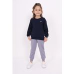 Toontoy Unisex Çocuk Baskılı Sweatshirt Lacivert 4 YAŞ