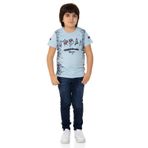 Toontoy Urban Baskılı Mavi Erkek Çocuk T-shirt