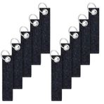 Toothbace Keçe Anahtarlık, 20 Adet Anahtarlık Keçe, Paslanmaz Çelik Halkalı, Kendin Yap Dekorasyon, El İşi Anahtarlığı, Çantalar, Arabalar ve El, Koyu gri., 13 x 3 cm