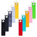 Toothbace Keçe Anahtarlık, 20 Adet Anahtarlık Keçe, Paslanmaz Çelik Halkalı, Kendin Yap Dekorasyon, El İşi Anahtarlığı, Çantalar, Arabalar ve El, Renk., 13 x 3 cm
