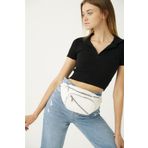 Top All BAG Beyaz Kadın Bel Ve Çapraz Çanta