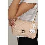 Top All BAG Krem Kadın El Ve Omuz Kapitone Çanta