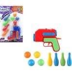 Top Atan Oyuncak Tabanca Strike Gun Bowling - Renkli