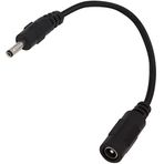 TOP CHARGEUR* Adaptör Kablosu Eki, 20cm, Kablo, Şebeke Fişi: 5.5mm, 2.1mm, Dişi 3.5mm, 1.35mm Erkek