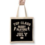 Top Class Rugby Players Are Born In July Bez Çanta Uzun Saplı - Açık Bej - 40 X 40