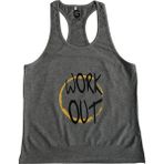 Top Glory 5040 Fitness Gym Tank Top Gri Erkek Atlet