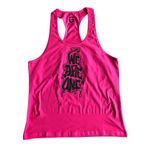 Top Glory 5052 Fitness Gym Tank Top Pembe Siyah Erkek Atlet