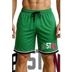TOP GLORY Cepli Boston Baskılı Basketbol Şortu Spor Şort
