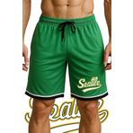 TOP GLORY Cepli Seattle Baskılı Basketbol Şortu Spor Şort