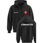 Top Glory Cimnastik Baskılı Kapşonlu 3 İp Kışlık Türkiye SweatShirt Cimnastik Hoodie