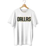 Top Glory Dallas Baskılı Basketbol T-Shirt Sporcu Tişörtü - XS - Beyaz