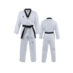 TOP GLORY Fitilli Siyah Yaka Taekwondo Elbisesi Dobok TGTEDBLACK1