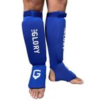 Top Glory Kick Boks Muay Thai Mma Elastik Kaval Koruyucu - Mavi - M