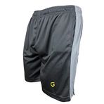 TOP GLORY (T1232) Fitness Şort Spor Şortu Gri Şeritli