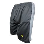 TOP GLORY (T1233) Fitness Şort Spor Şortu Gri Şeritli