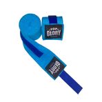 TOP GLORY (T1309) Kick Boks, Muay Thai, Boks El bandajı 4,5 Metre Mavi