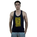TOP GLORY (T800) Erkek Lacivert Fitness Gym Tank Top Sporcu Atleti