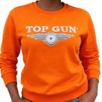 TOP GUN NAKISLI SWEATSHIRT TURUNCU (M)