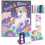 Top Model by Depesche Unicorn Boyanabilir Şablonlu Stickerli Tasarım Defteri