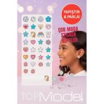 Top Model Unicorn Sticker Küpe Seti – Renkli Tasarım, Zararsız ve Eğlenceli Kullanım