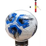 Top Rock Store Dikişli Futbol Topu 5 Numara 3 Astar Şişirme Pompası Hediyeli - Mavi