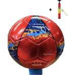 Top Rock Store Parlak Dikişli Futbol Topu 5 Numara Şişirme Pompası Hediyeli - Kırmızı