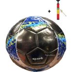 Top Rock Store Parlak Dikişli Futbol Topu 5 Numara Şişirme Pompası Hediyeli - Renkli