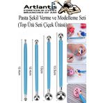 Top Uçlu Pasta Şekil Verme Ve Modelleme Seti 4 Lü 1 Paket Top Ütü Çiçek Ütüsü Şeker Hamuru Şekillendirme Pasta Fondan