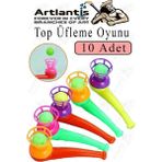 Top Üfleme Oyunu 10 Adet Saksafon Üfleme Nefes Oyuncağı Üfleme Düdüğü Oyuncak Karne Sınıf Çocuk Hediye - Çok Renkli - Standart