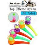 Top Üfleme Oyunu 50 Adet Saksafon Üfleme Nefes Oyuncağı Üfleme Düdüğü Oyuncak Karne Sınıf Çocuk Hediye - Çok Renkli - Standart