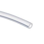 TOP-VIGOR Silikon Boru 4,8 mm ID x 8 mm OD 1 m / 3,28 ft Uzunluk, Esnek Silikon Kauçuk Boru Pompa Transferi için Su Hava Hortumu Borusu Şeffaf