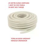 TOPALAKTİCARET Klima Su Tahliye Drenaj Hortumu 5/8 Çapı - 25 Metre Hortum + Ek Birleştirme Parça