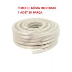TOPALAKTİCARET Klima Su Tahliye Drenaj Hortumu 5/8 Çapında- 9 Metre Ek Birleştirme Parça