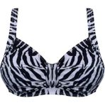 Toparlayıcı Bikini Üstü Geniş Beden Aralığı DB200805BU - 36 - Zebra