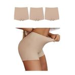 Toparlayıcı Etki 3 Adet Kadın Dikişsiz Görünmez Iz Yapmaz Mini Şort Boxer Etek Elbise altı şort