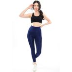 Toparlayıcı Parlak Disko Tayt, LACİVERT, 42